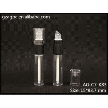 Transparente & leeren Kunststoff Runde Lip Gloss Tube AG-C7-K83, AGPM Kosmetikverpackungen, benutzerdefinierte Farben/Logo